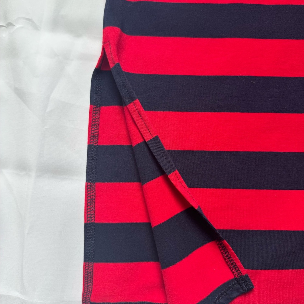 NWT, A NEW DAY Striped Sleeveless Dress - Red and Navy Blue Size X-Small Women - Picture 6 of 14